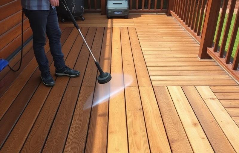 Decking Cleaning service by Moss Men in London & Surrey